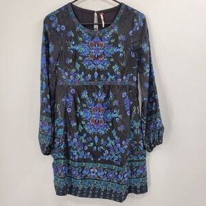 Free People Sequin Matroyshka Russian Doll Tunic‎ Dress Size 0